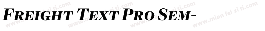 Freight Text Pro Sem字体转换